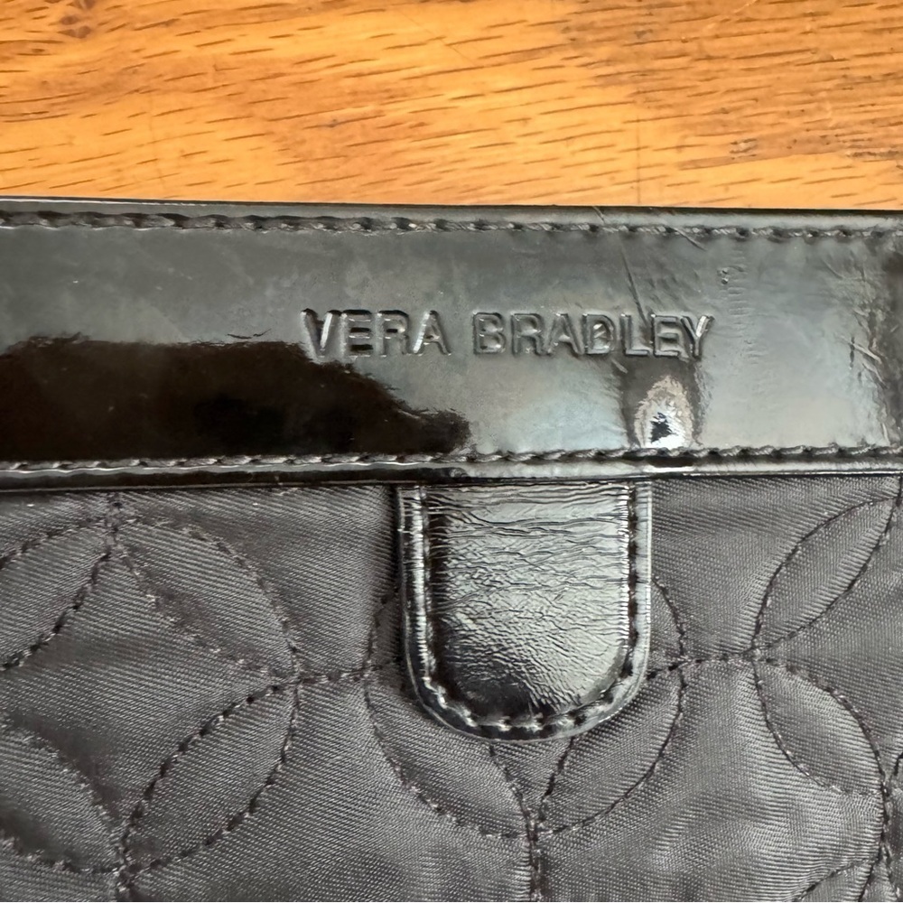 Vera Bradley Black Quilted Clutch